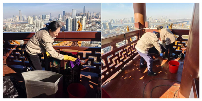 以潔為筆，繪就黃鶴樓新顏 ！